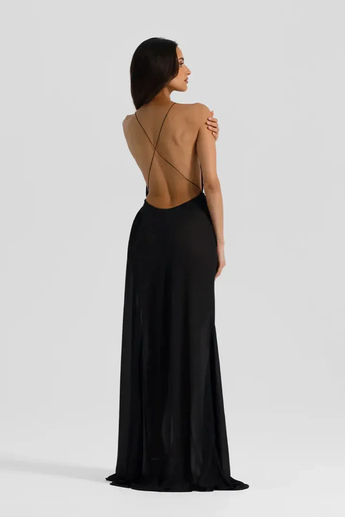 NATALIE ROLT AGNES DRESS BLACK SIZE 8 (1) - Image 4
