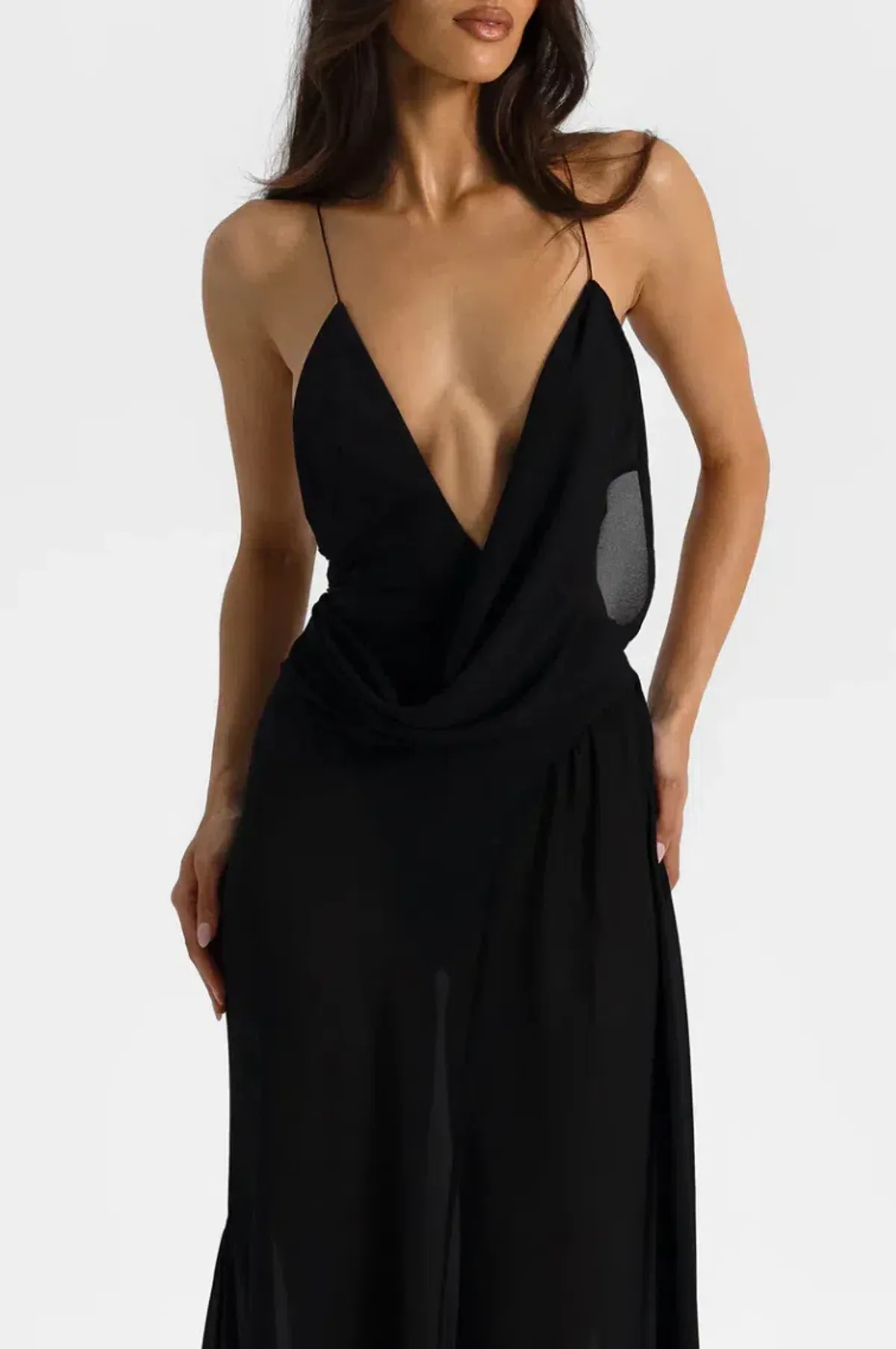 NATALIE ROLT AGNES DRESS BLACK SIZE 8 (1) - Image 2