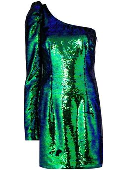 Amen Sequin Mini Dress Green Size 8  for rent on The Volte - image 3
