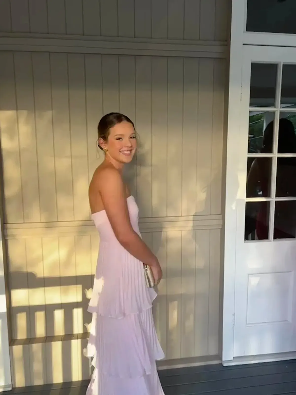 LULUS PINK TIERED MAXI DRESS - Image 1