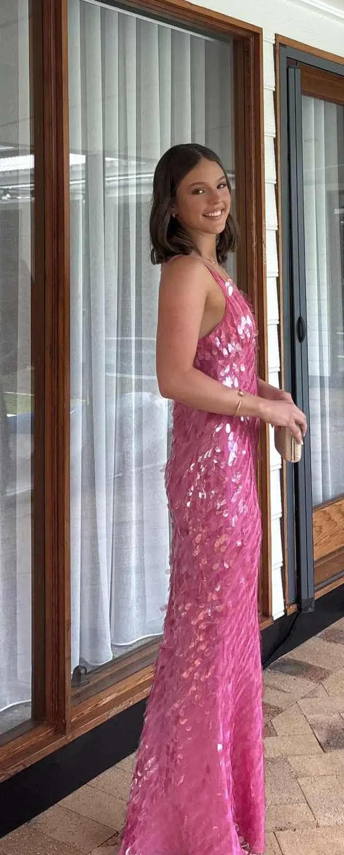 MISHA SAPHIRE SEQUIN GOWN - Image 3
