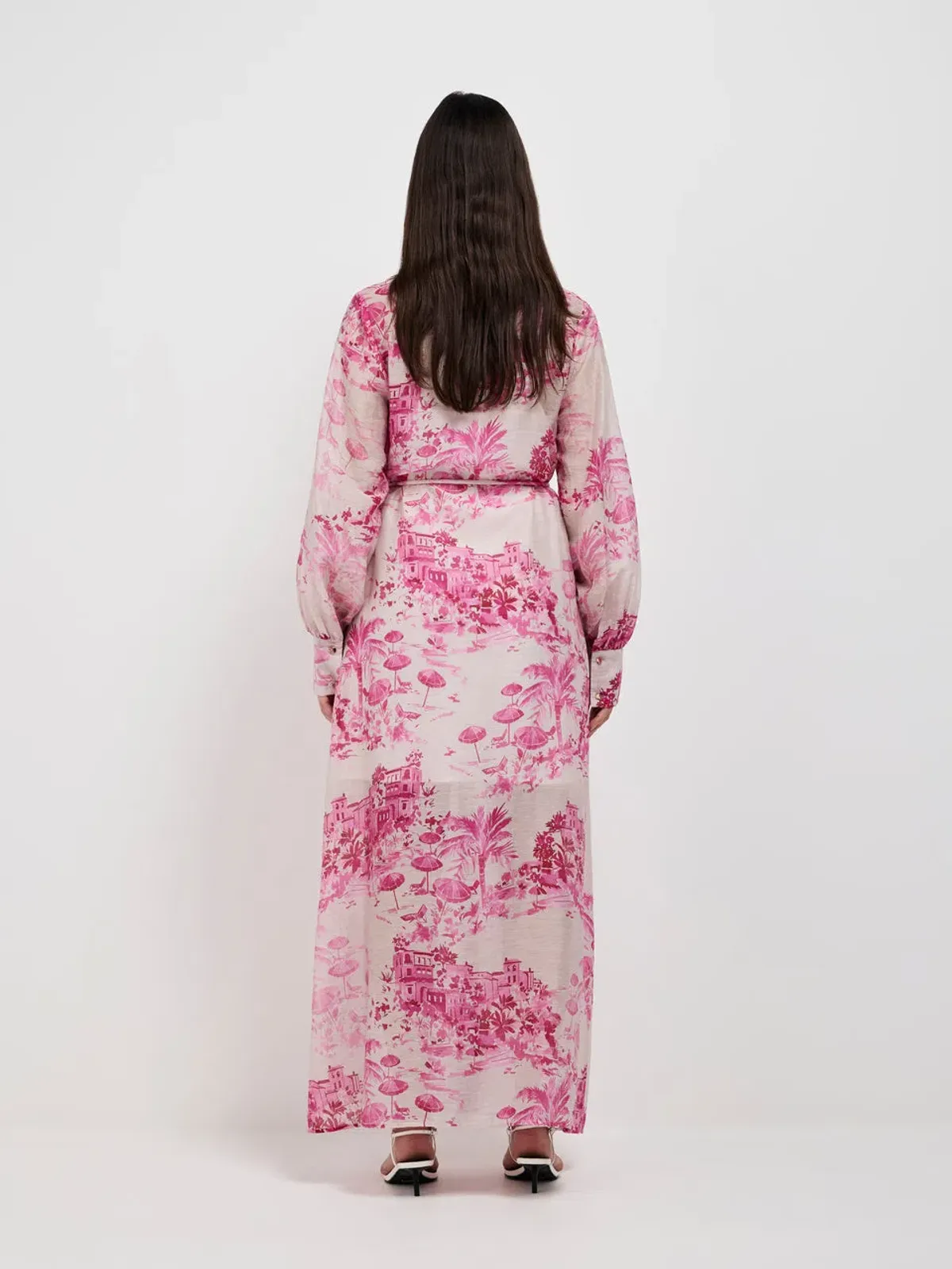 SHEIKE PINK PARADISE SHIRTDRESS SIZE 6 [GENEROUS] - Image 2