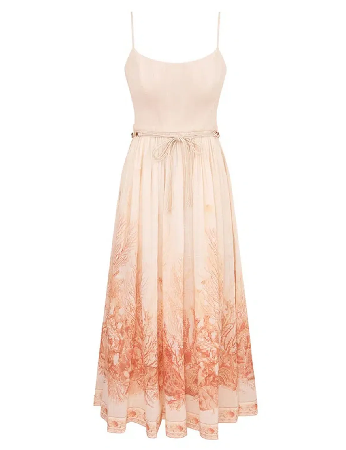 ZIMMERMANN WANDERLUST CORSET MIDI DRESS SIZE 0 - Image 4
