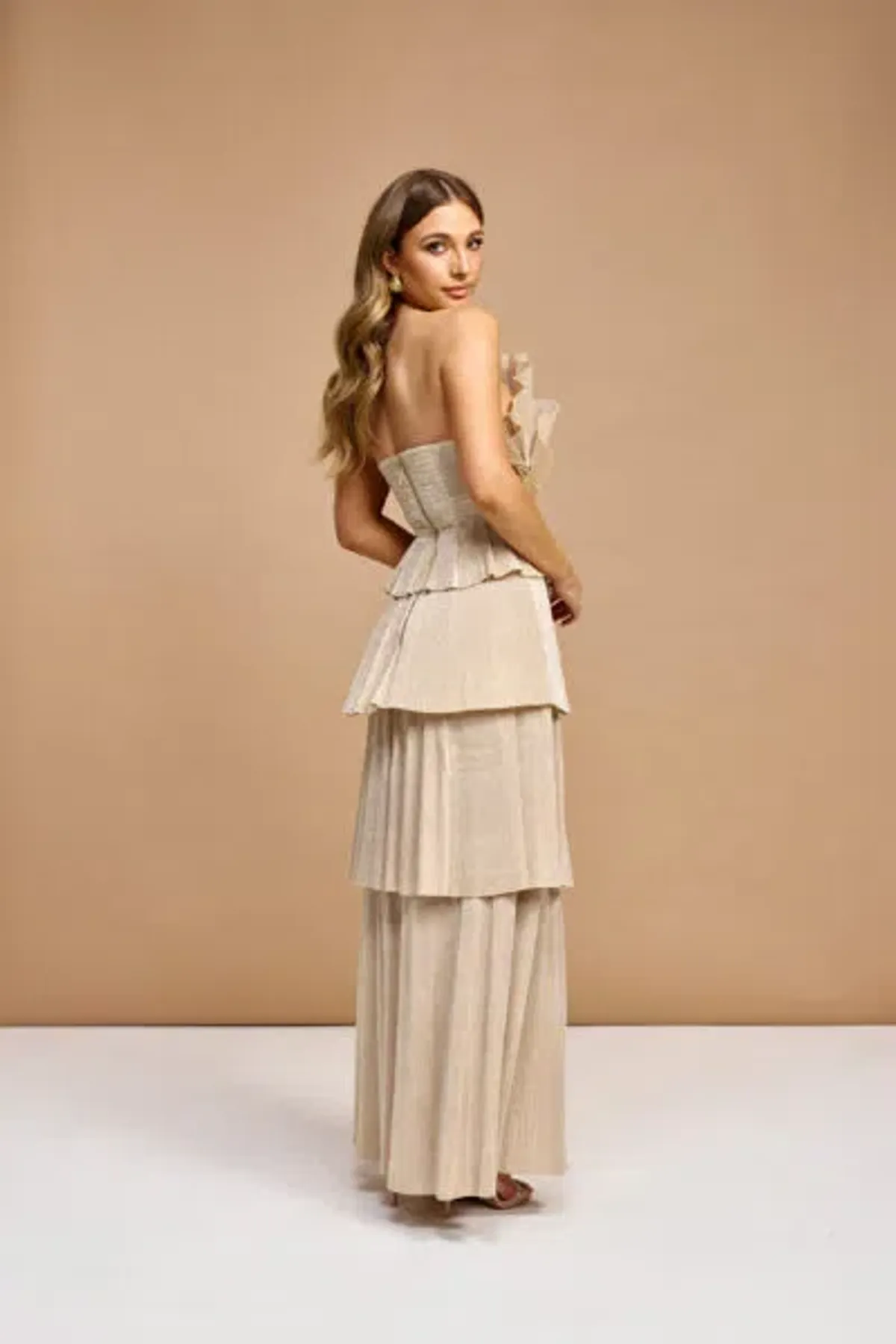 AJE KIRRA GOWN GOLD SIZE 10 - Image 3