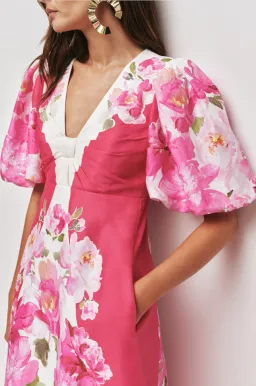 AJE OVERFLOW KNOTTED MIDI DRESS SIZE 10 for rent on The Volte - image 3