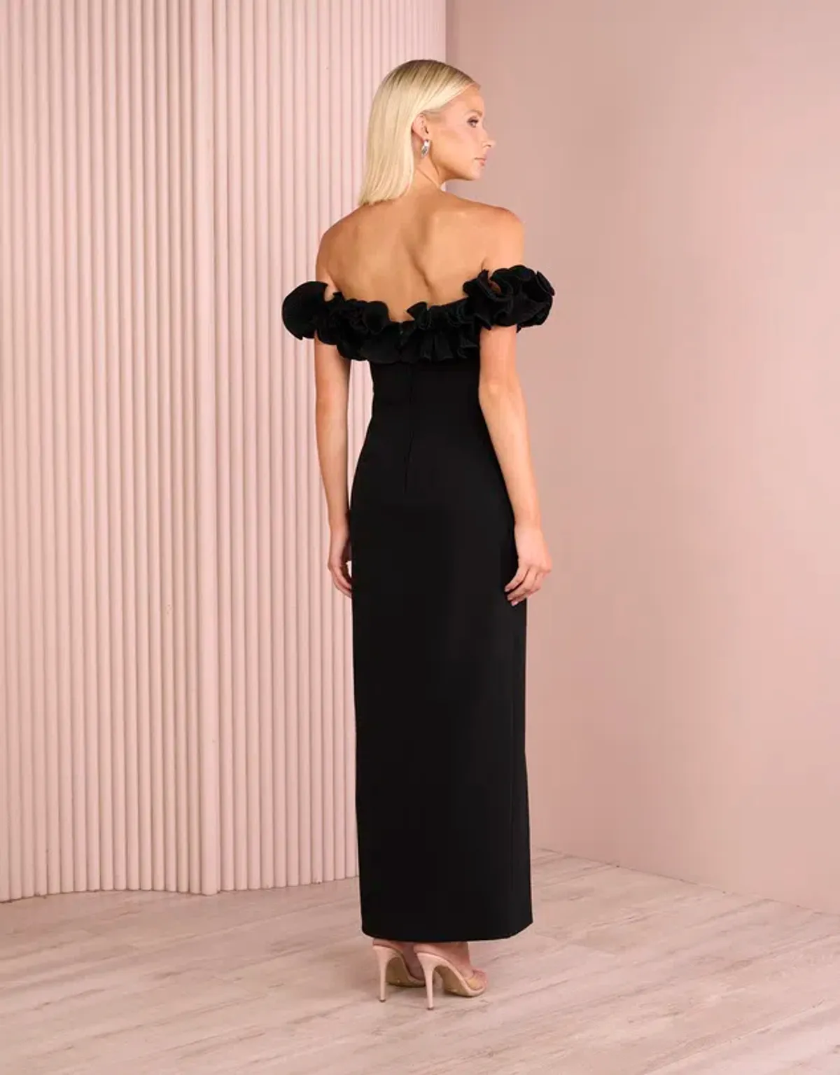 AZZURIELLE FARLEY OFF THE SHOULDER GOWN SIZE 10 - Image 4