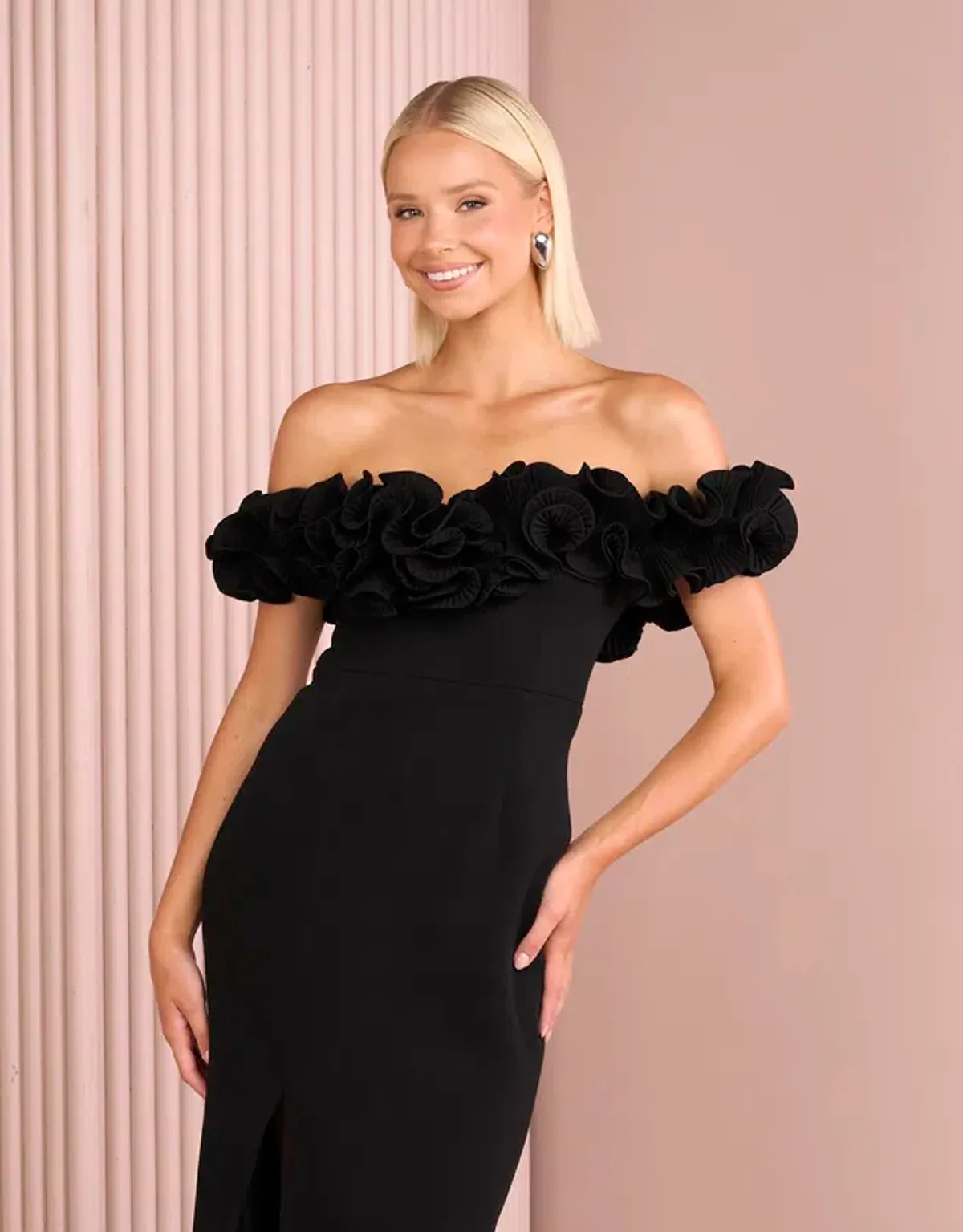 AZZURIELLE FARLEY OFF THE SHOULDER GOWN SIZE 10 - Image 2