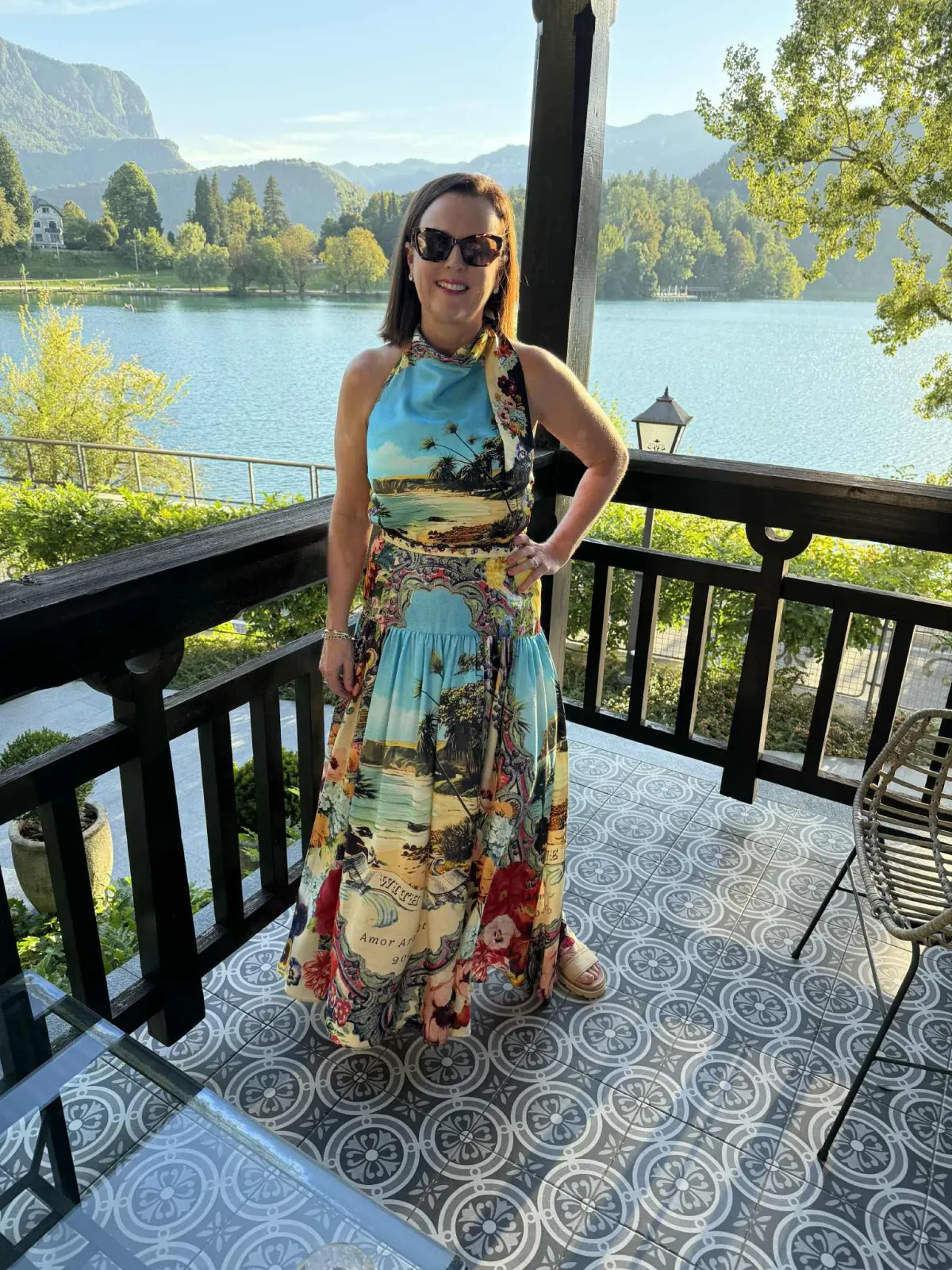 CAMILLA BATHING BOMBSHELL HALTER TOP AND SKIRT SIZE MEDIUM - Image 1