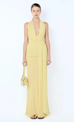CASSIS DRAPE MAXI DRESS | CITRON - SIZE 8 for rent on The Volte - image 2