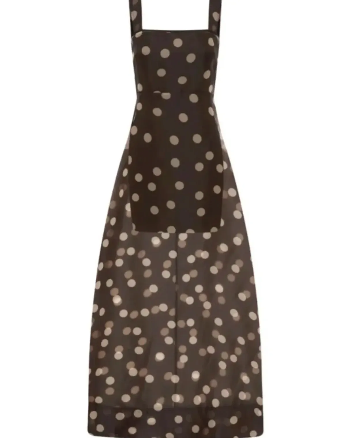 BY NICOLA GOLDIE MAXI DRESS CHOCOLATE POLKA - Image 4