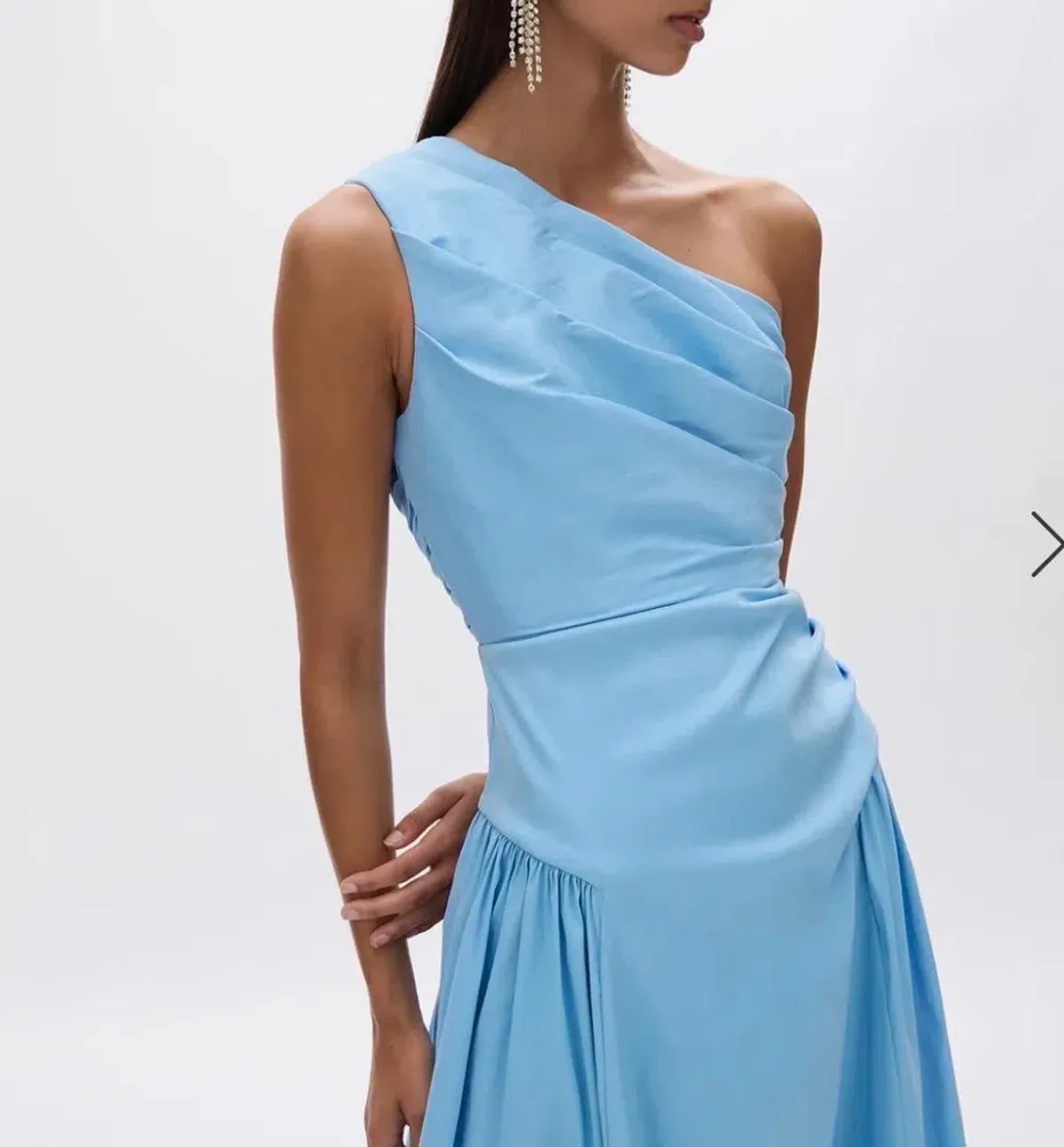 Rachel Gilbert Blue One-Shoulder Banksia Midi Dress Size 3/AU 12 - Image 2