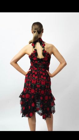 Thurley English Rose Midi White Dress  Size 8 for rent on The Volte - image 4
