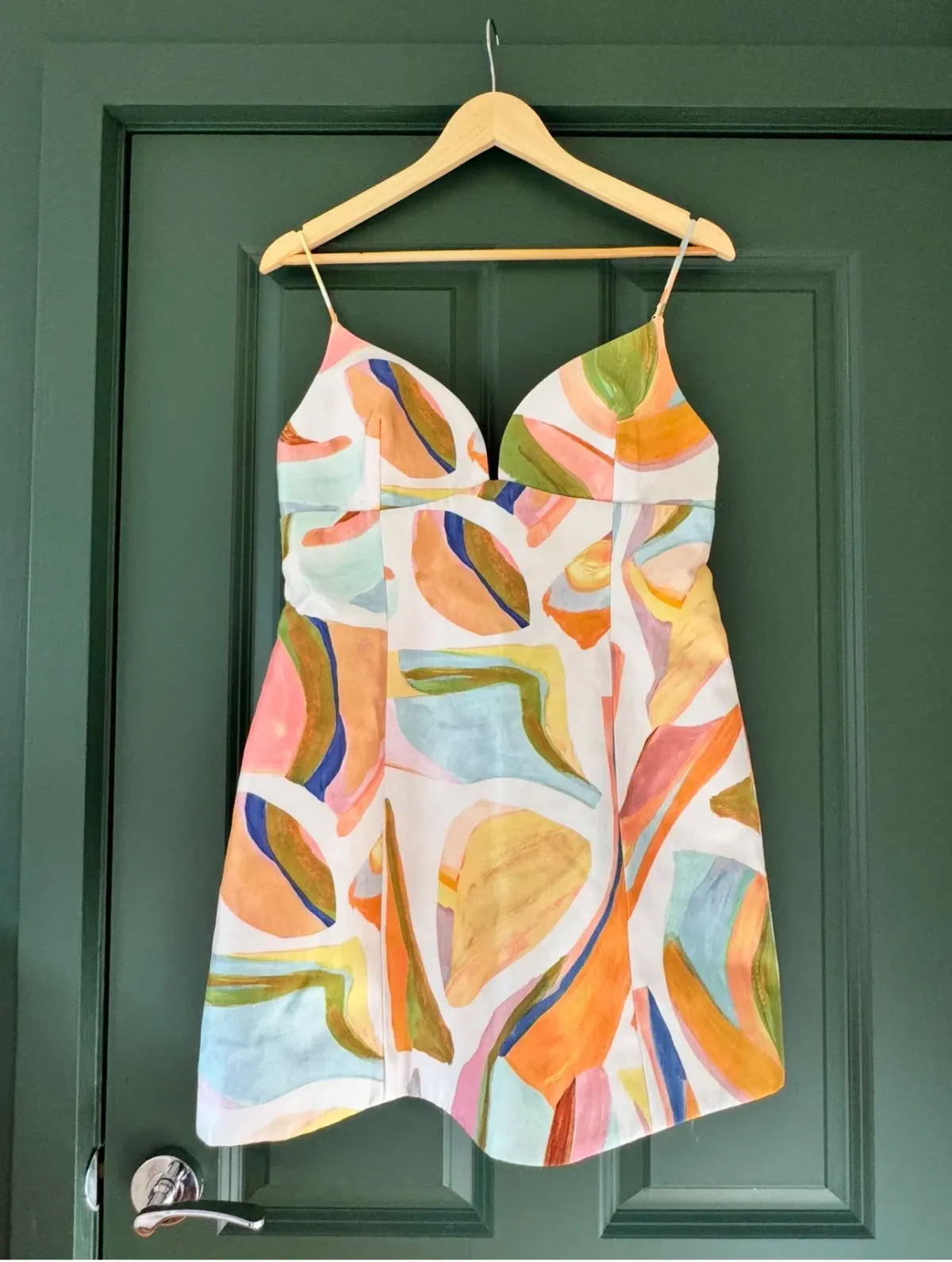 Acler Bartin Multi Coloured Mini Dress. Size 12 - Image 1