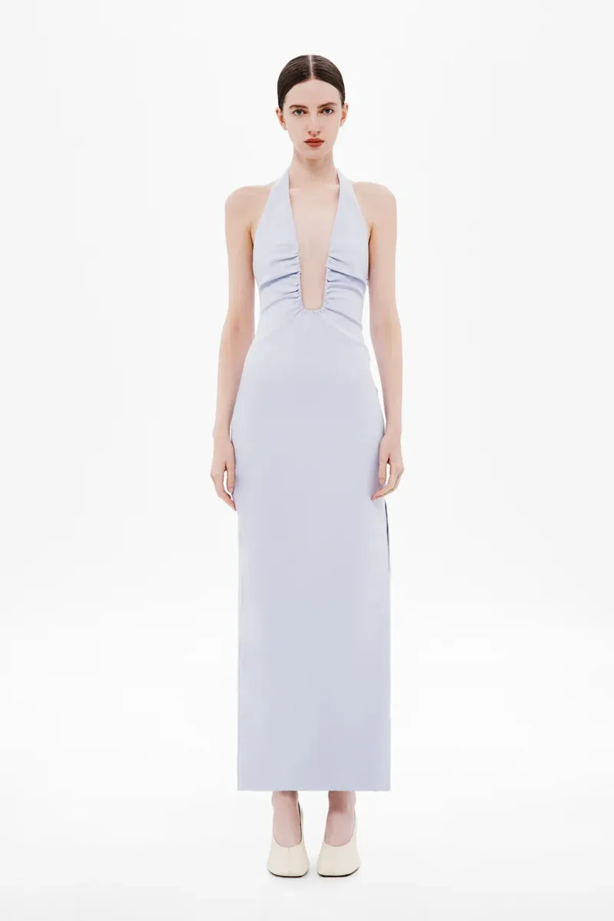 Misha Lusi Crepe Maxi Dress in Lilac Size Small - Image 2