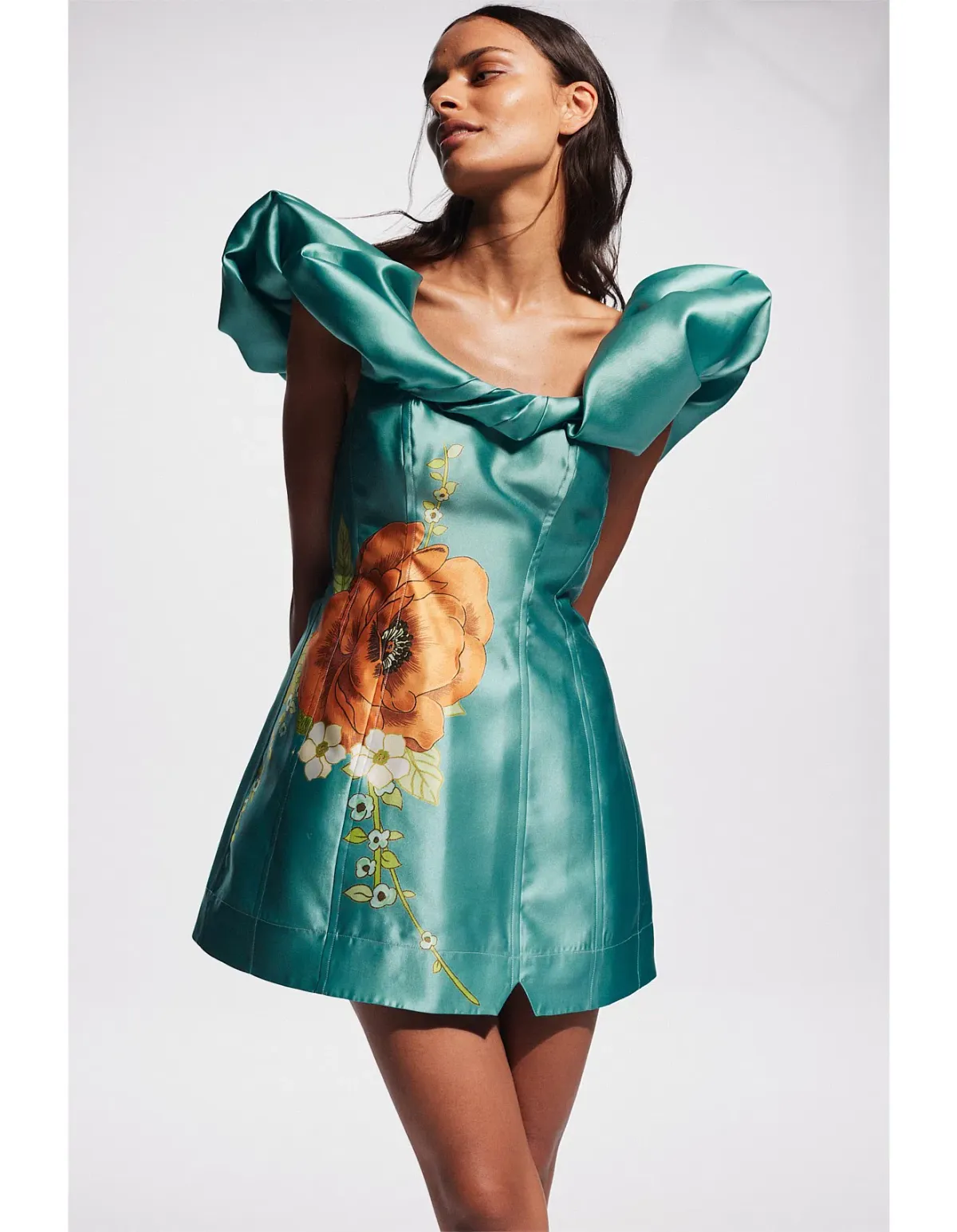Alemais Regent Jade Mini Dress, Size 12 - Image 3