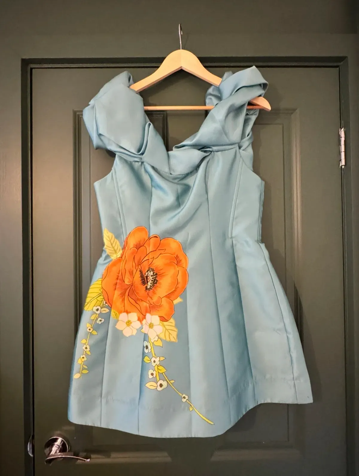 Alemais Regent Jade Mini Dress, Size 12 - Image 1