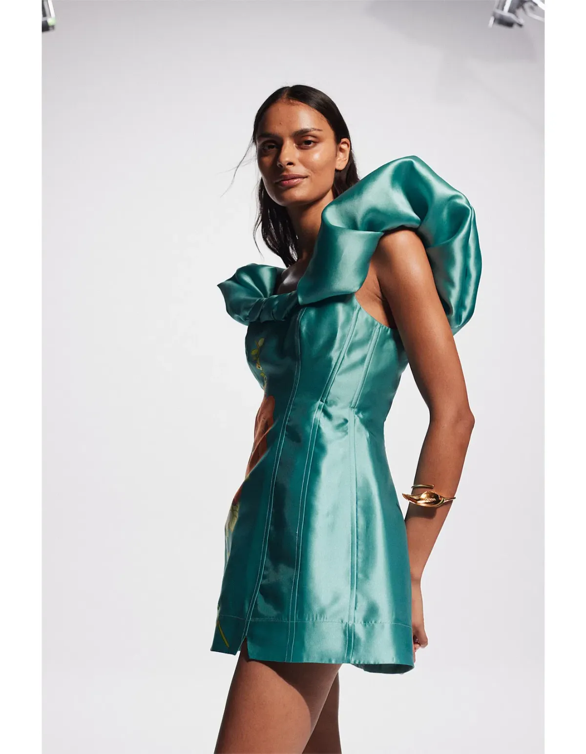 Alemais Regent Jade Mini Dress, Size 12 - Image 4