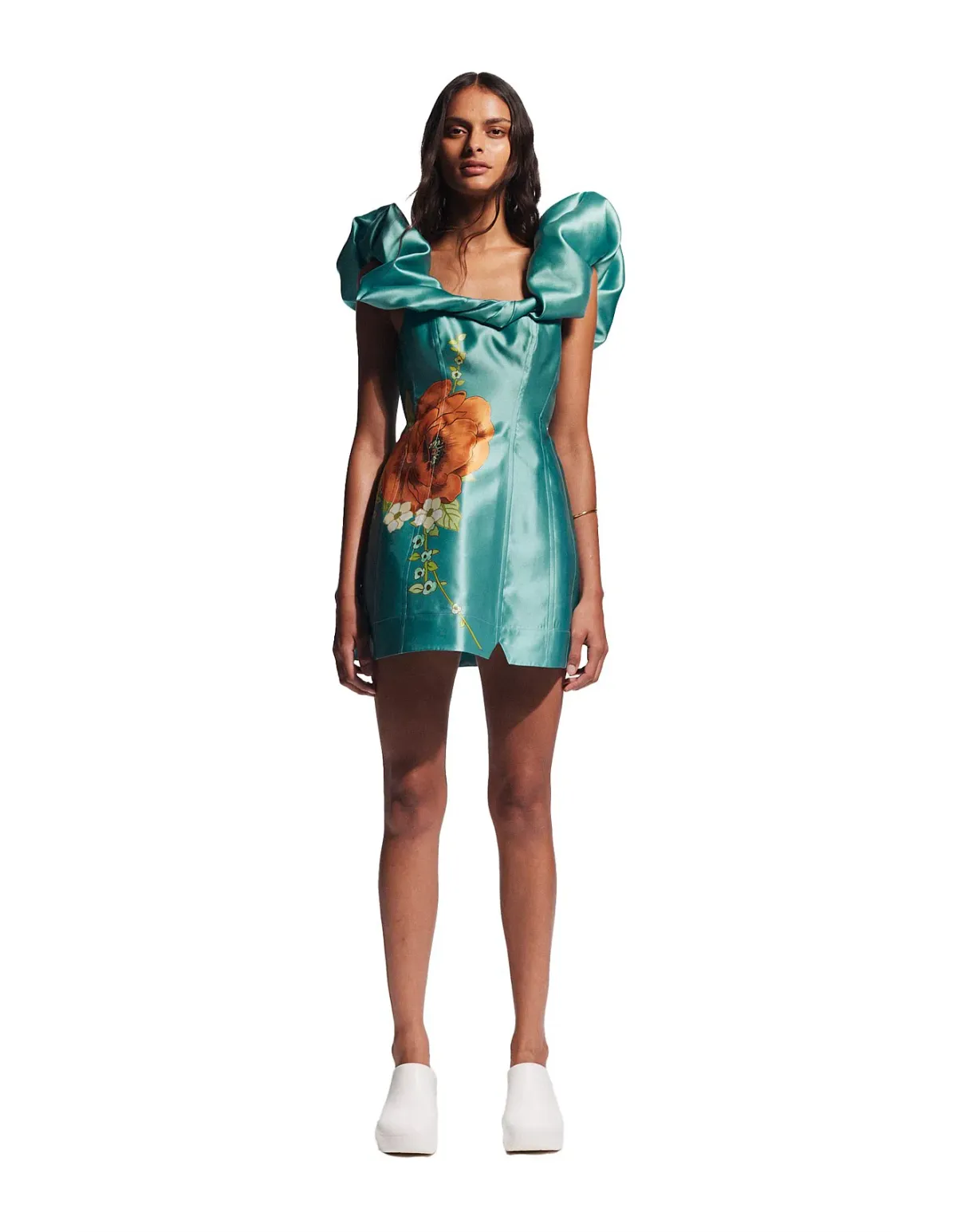 Alemais Regent Jade Mini Dress, Size 12 - Image 2