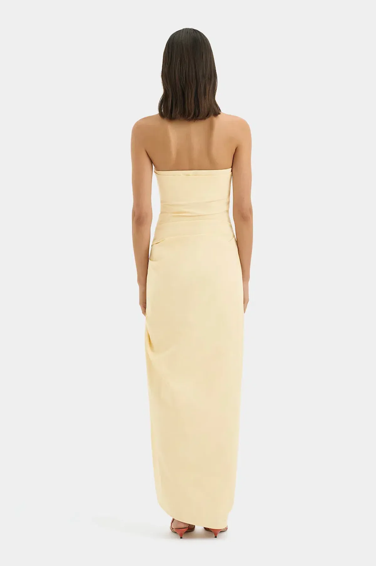FLORENT STRAPLESS GOWN | BUTTER - SIZE 8 - Image 3
