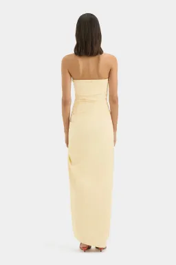 FLORENT STRAPLESS GOWN | BUTTER - SIZE 10 for rent on The Volte - image 3