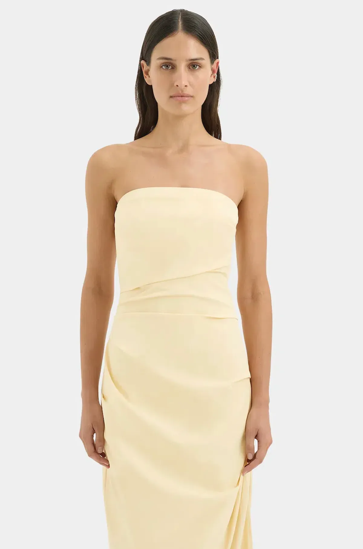 FLORENT STRAPLESS GOWN | BUTTER - SIZE 10 - Image 2