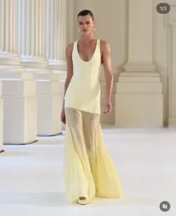 Effie Kats- Odessa Maxi Gown Lemon- S for rent on The Volte - image 2