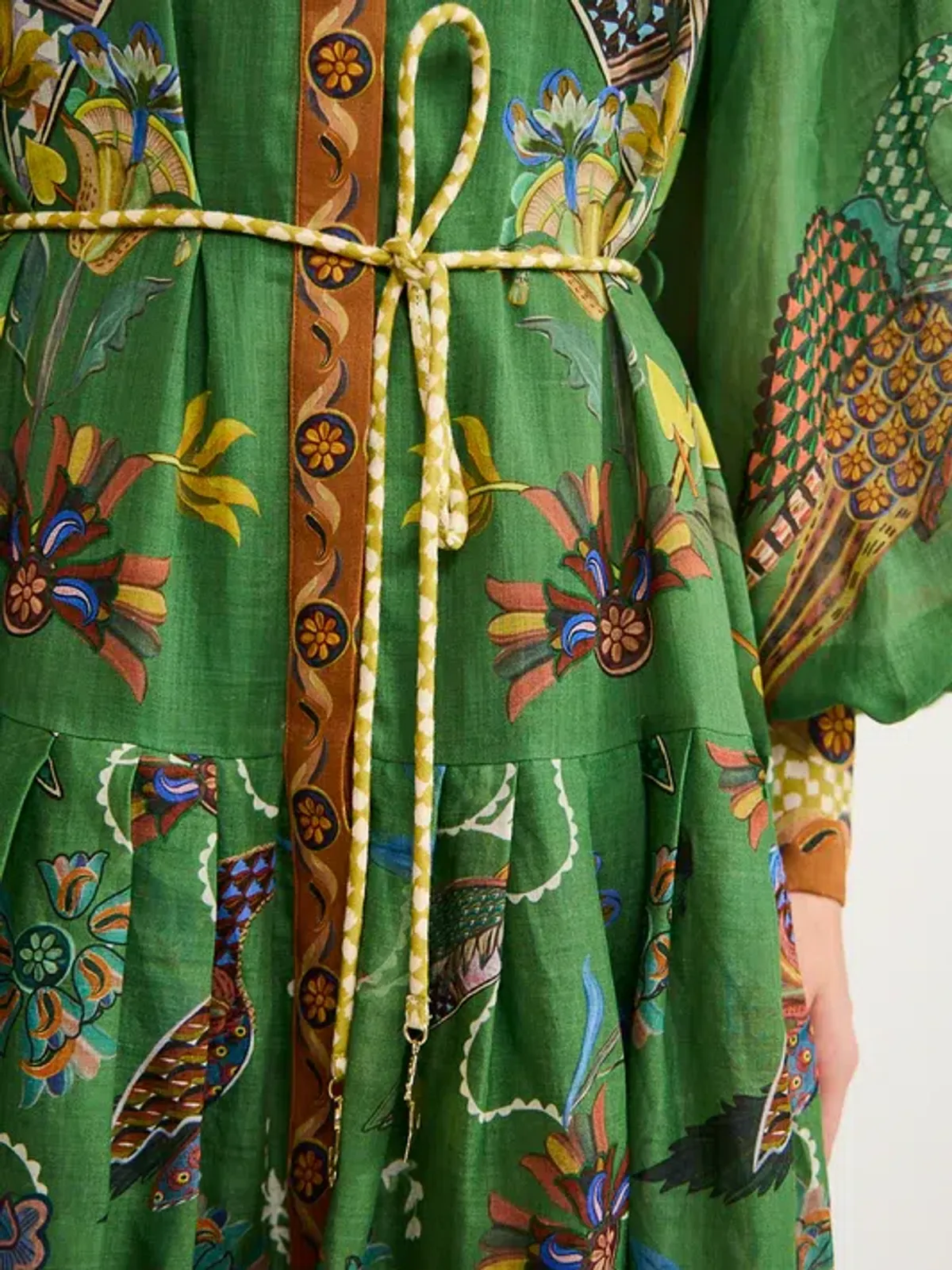 Alemais Birdie Shirt Dress in Jade Size AU 10 - Image 5