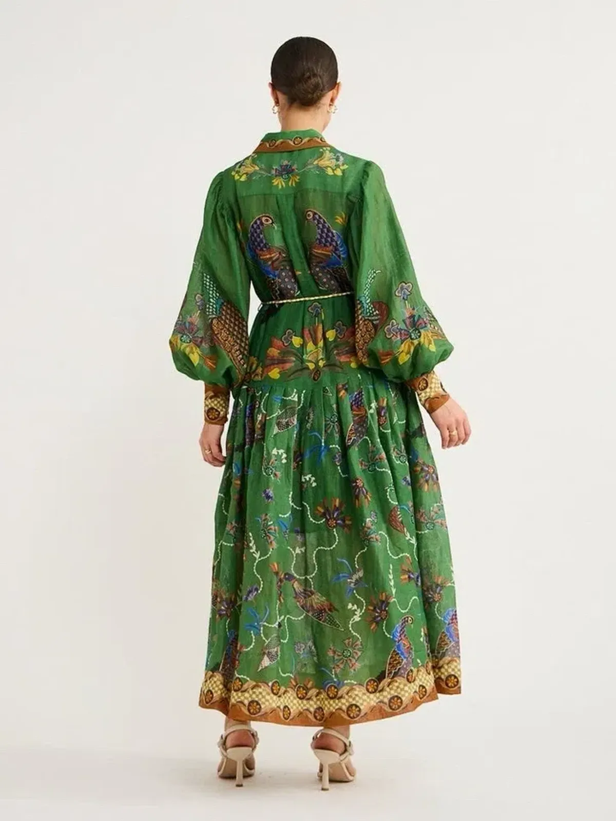 Alemais Birdie Shirt Dress in Jade Size AU 10 - Image 3