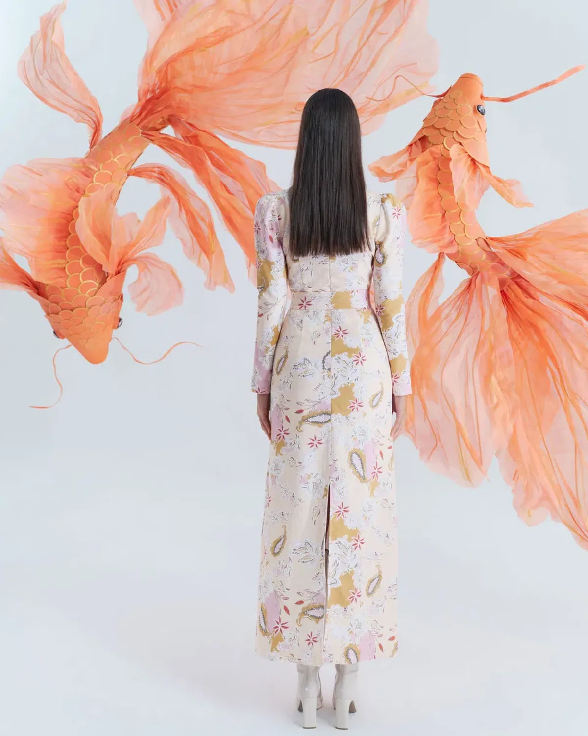 JUSTIN TONG HAZEL MIDI [ENCHANTED WATERS]SIZE 14 - Image 2