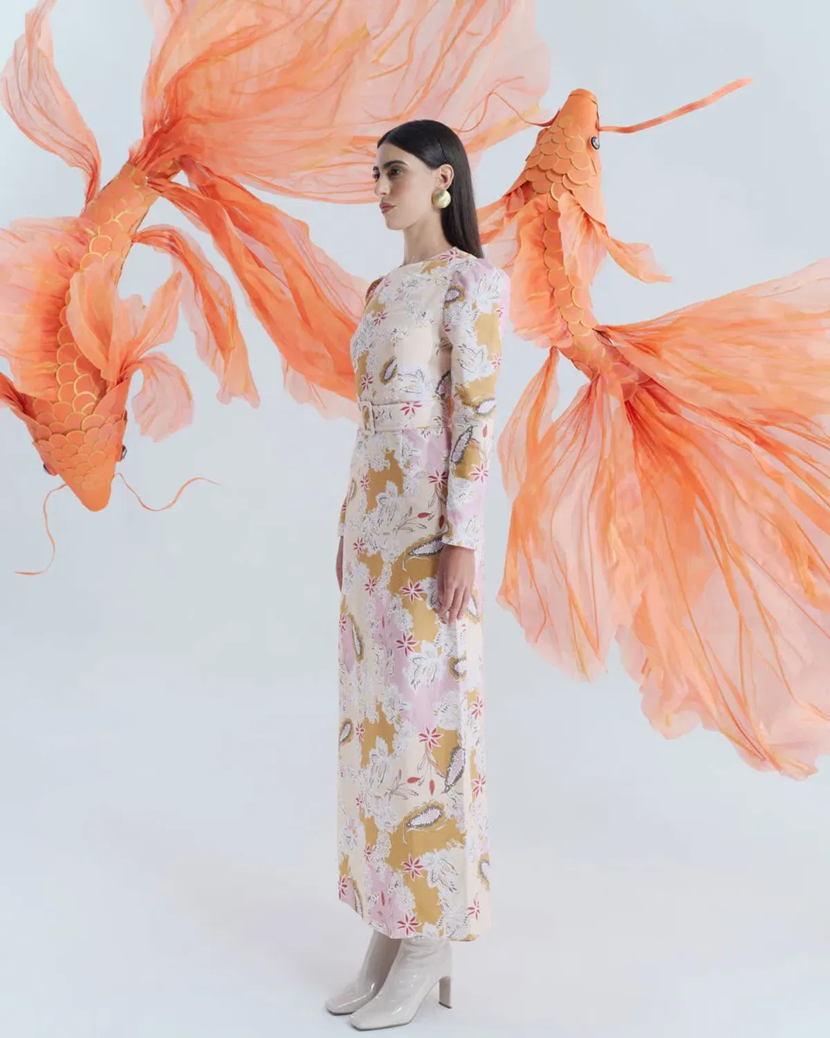 JUSTIN TONG HAZEL MIDI [ENCHANTED WATERS]SIZE 14 - Image 3
