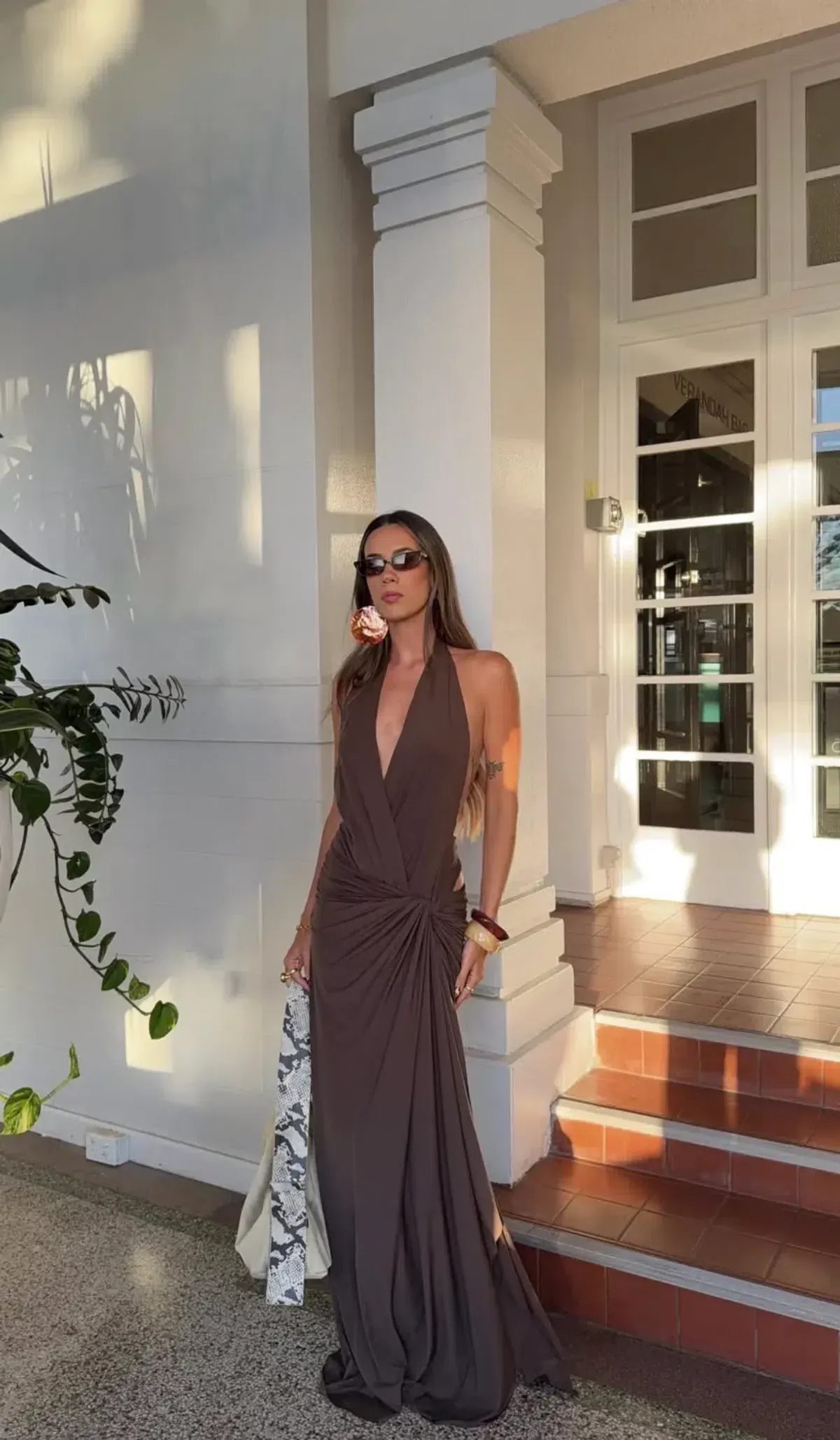 Bec and Bridge Clementine Twist Dress in Milk Chocolate size 10 - Image 1