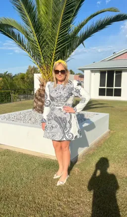 JUSTIN TONG HAZEL MINI DRESS [BLUE PAISLEY] for rent on The Volte - image 6