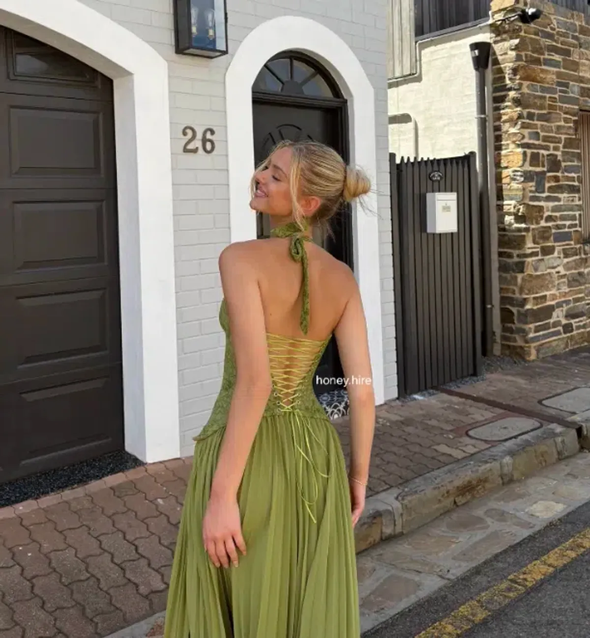 Fenity gaia gown in green size 10 (fits like a 8) - Image 2