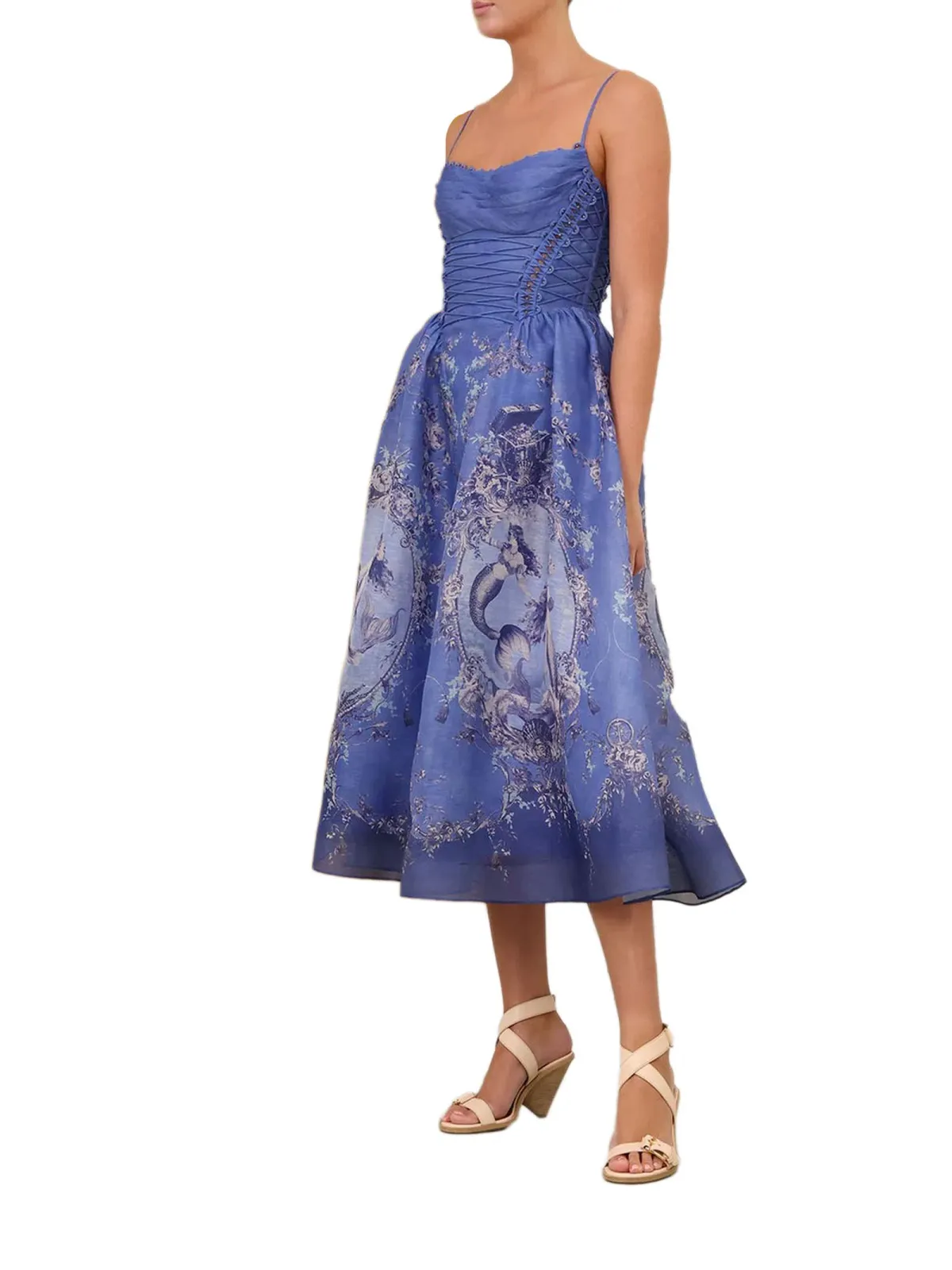 ZIMMERMANN REBELLION BEADED MIDI DRESS SIZE 1/10 - Image 1