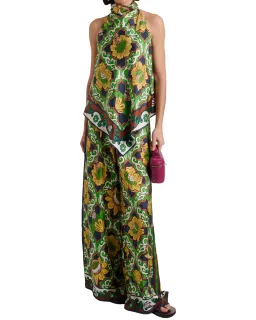 Alemais Liana Silk Palazzo Set Top/ Pant Size 12 for rent on The Volte - image 4