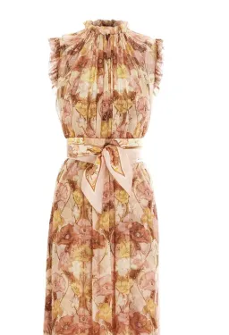 Zimmermann Tempo Flutter Midi Dress Size 3/14 with full length slip for rent on The Volte - image 3