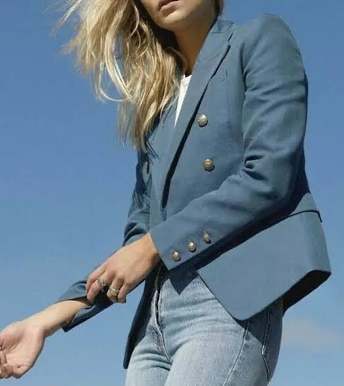 Camilla And Marc C&M Dimmer Blazer In Dove Blue | Size AU 12 - Image 1