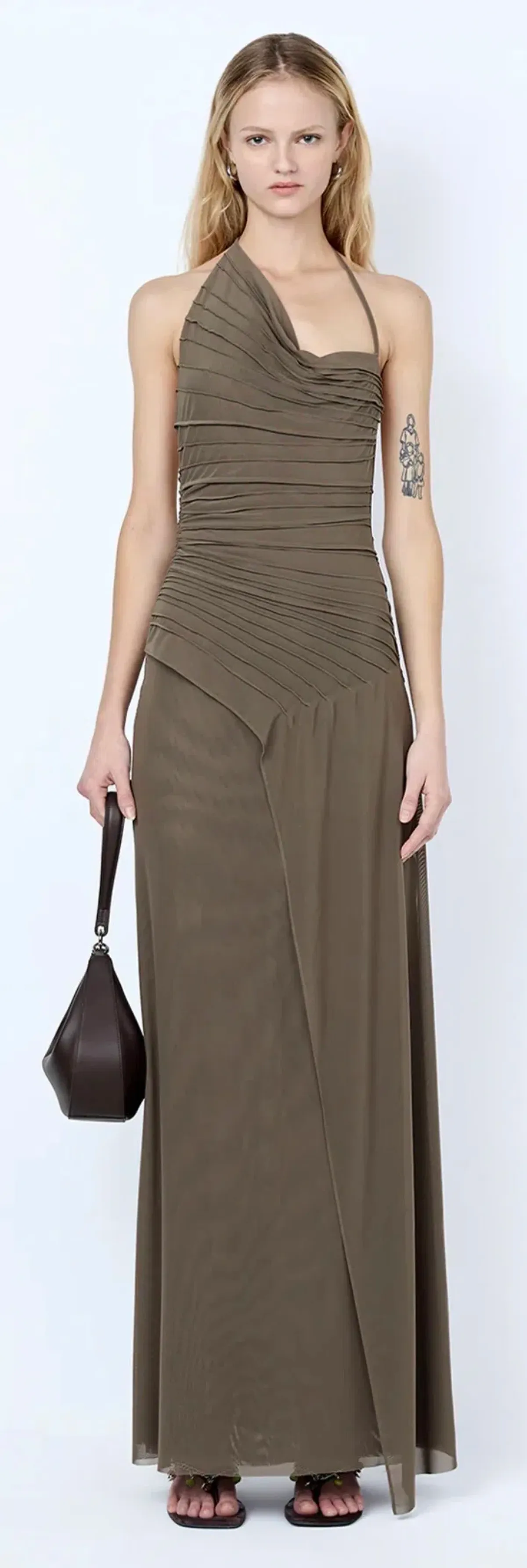 Bec and Bridge Brenna pintuck maxi dress size 8 - Image 2