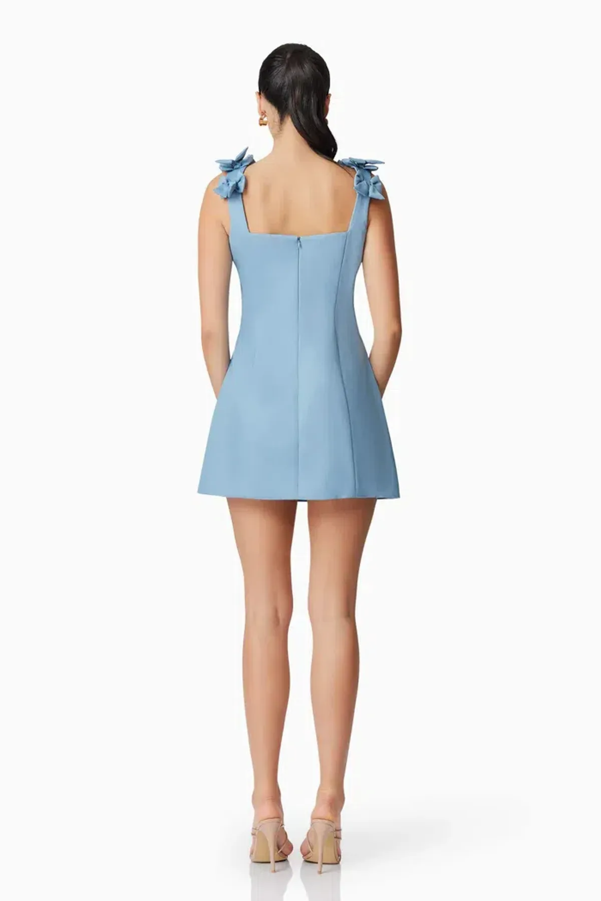 Elliatt Celia Mini Dress in Blue size 8 - Image 3