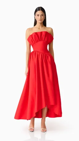 Elliatt Laurel Sleeveless Maxi Dress in Red Size S (8) for rent on The Volte - image 4
