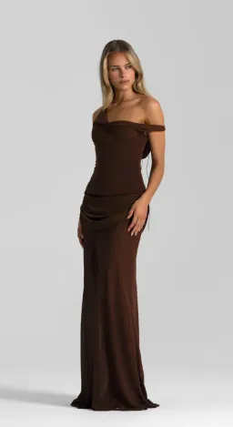 Natalie Rolt Cadence Gown Espresso size 1 for rent on The Volte - image 2