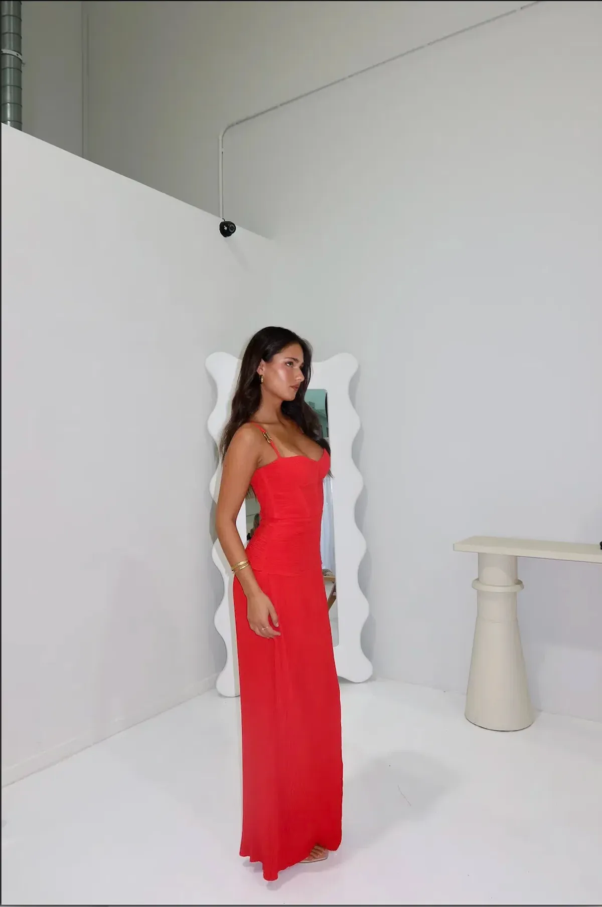 Manning Cartell Double Time Pleat Dress Red Size 8 - Image 2