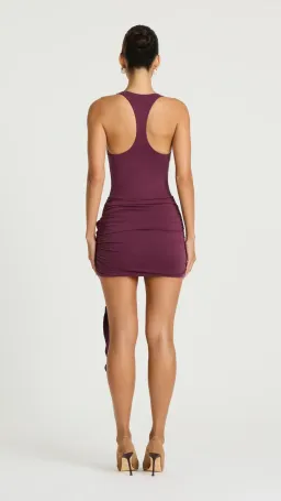 BENNI Billy Tank Mini Dress in Plum Size 6 for rent on The Volte - image 3