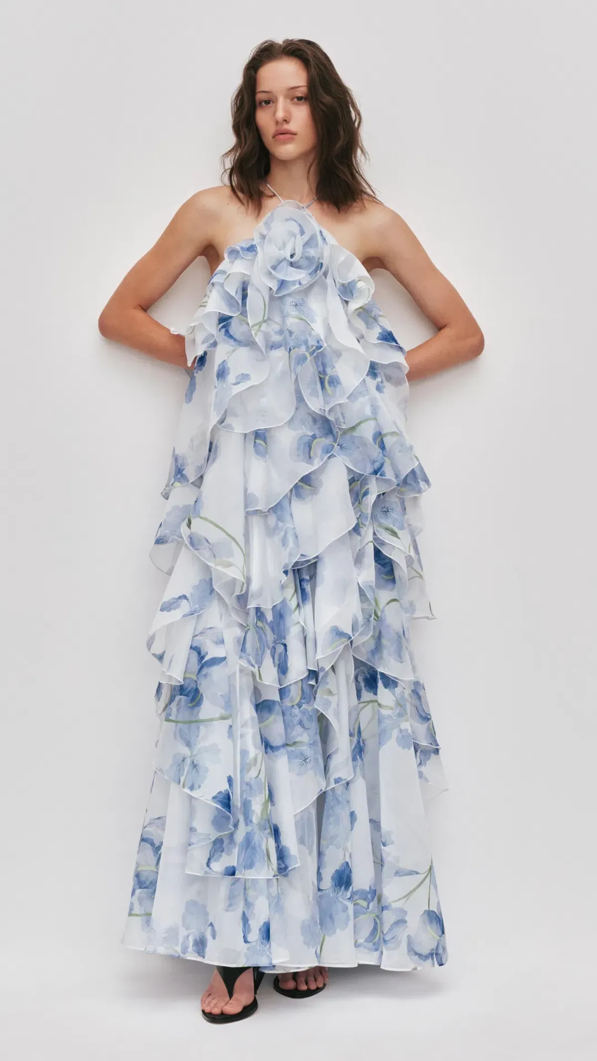 AJE Pandorea Layered Maxi Dress in Iris Size 8 - Image 1