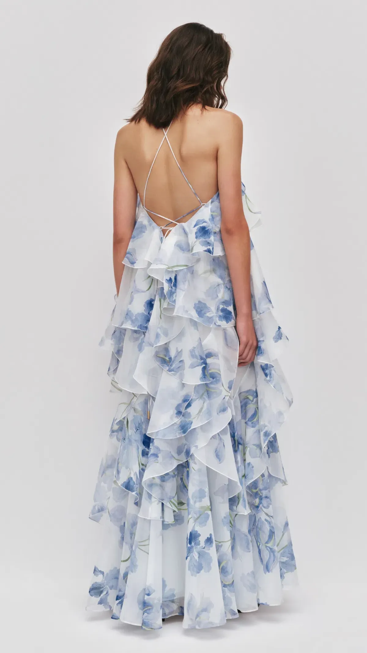 AJE Pandorea Layered Maxi Dress in Iris Size 8 - Image 3