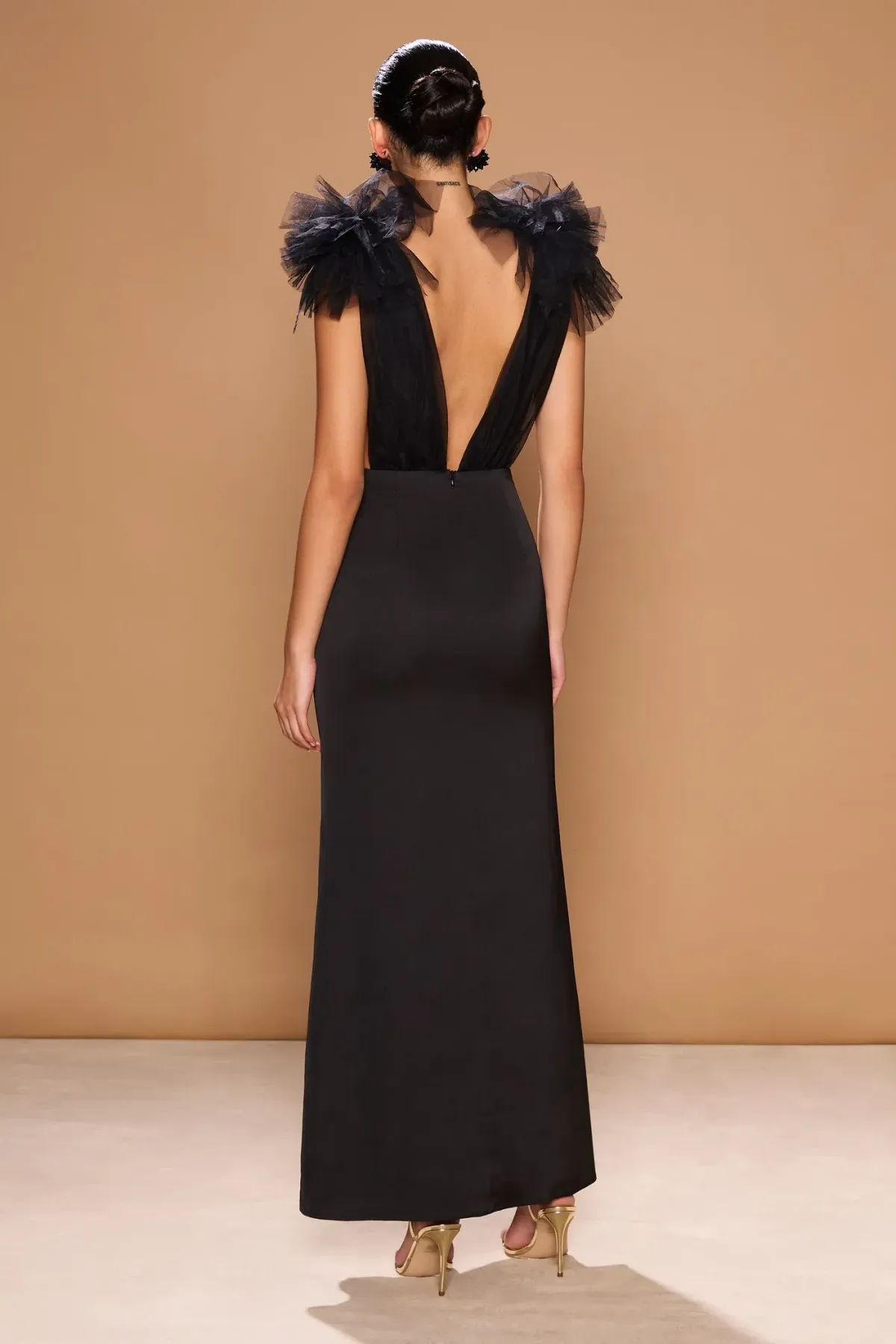 Sonya Moda Como Maxi Gown Black Size AU 10 - Image 2