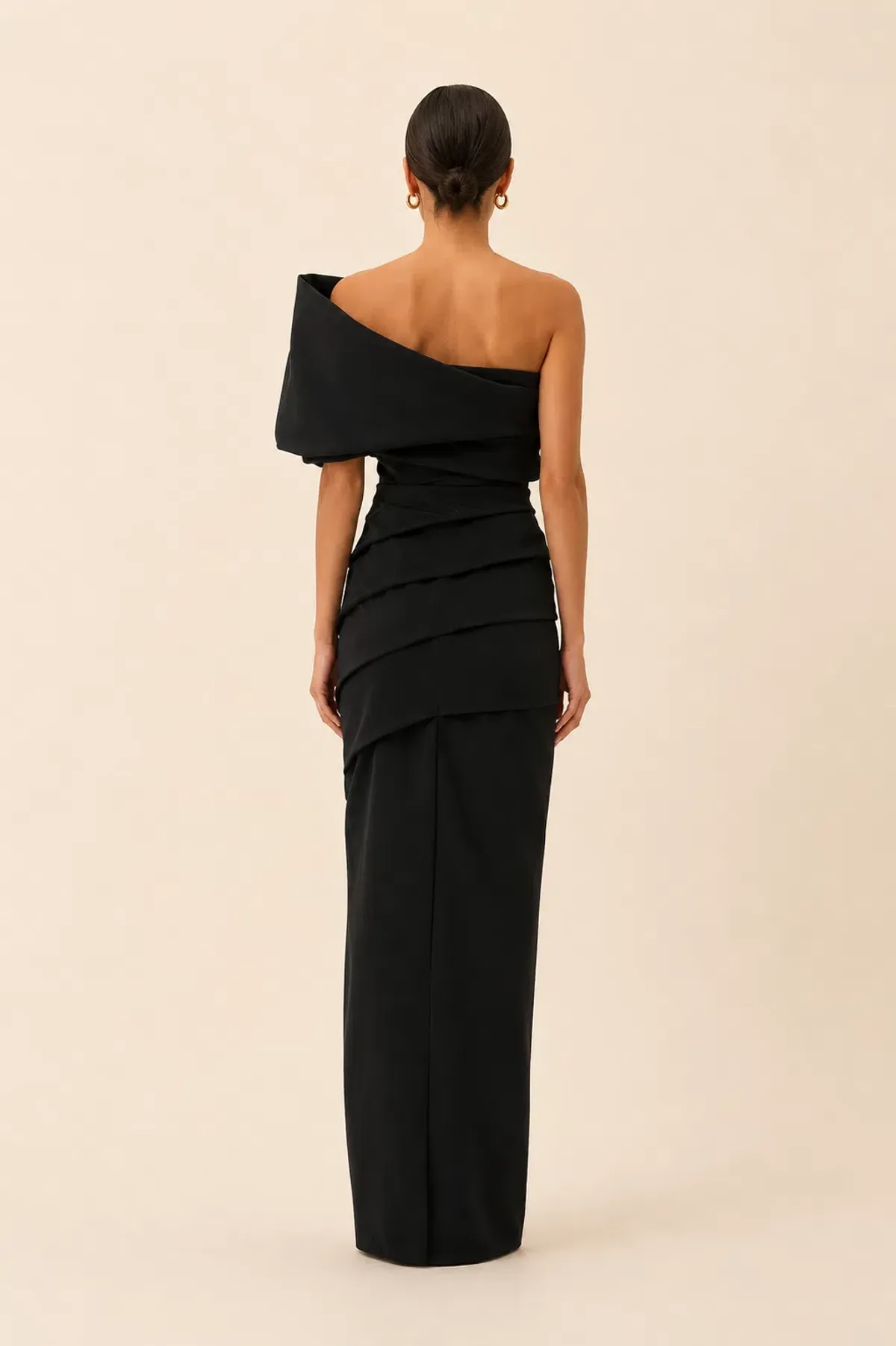Rachel Gilbert Kat Gown in Black Size AU12 - Image 2