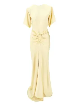 The Andamane Iris Maxi Dress Yellow/Butter for rent on The Volte - image 1