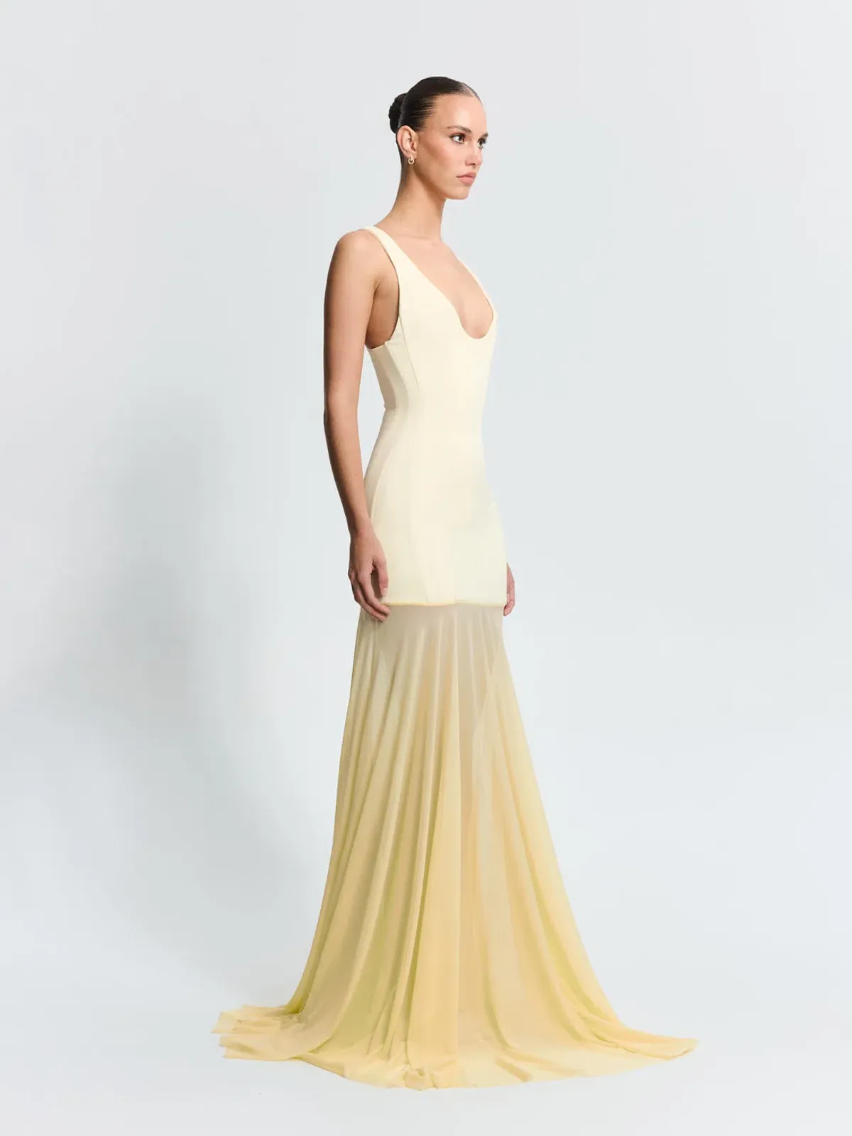 Effie Kats- Odessa Maxi Gown Lemon- M - Image 2