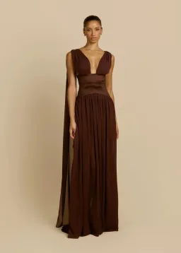Arcina Ori Ramona Dress in Cacao Size M / AU 10 for rent on The Volte - image 2